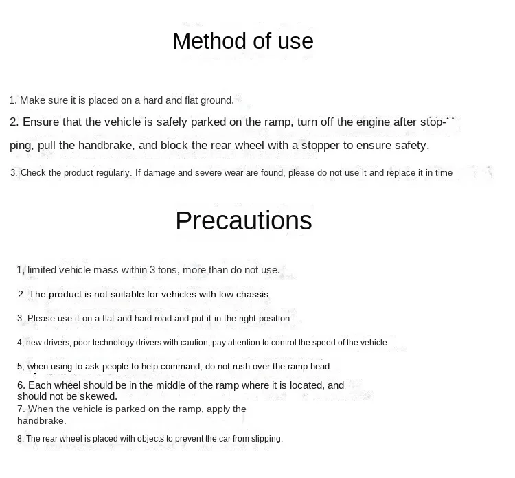 Heavy Duty 2500KG Car Repair Ramp 900mm Long Anti-Slip Vehicle Service Ramp for Oil Change, Maintenance, Jack Lift and Garage Re - Image 19