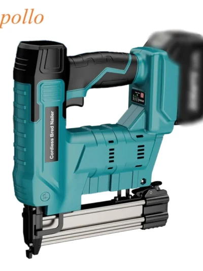 18V Electric Nailer Stapler Gun for 18V Makita Battery Woodworking Cordless Electric Impact Nail Gun DIY Tools (no battery)