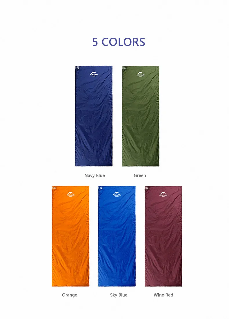 Naturehike Sleeping Bag Ultralight Waterproof Cotton Sleeping Bag Nature Hike Summer Hiking Camping Tent Sleeping Bag - Image 20
