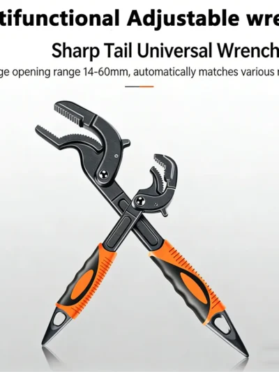 Multifunction Auto Power Grip Pipe Wrench Metal Self Adjusting Spanner Quick Open Pipe Universal Wrench Combination Tool Kit