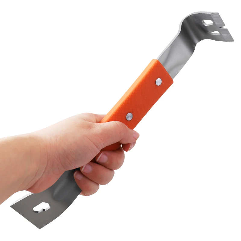 Pry Bar Stainless Steel Nut Crowbar with M4-M6 Hexagon Socket and Wrench Angle Head Nail Puller for prying lifting pulling - Image 10