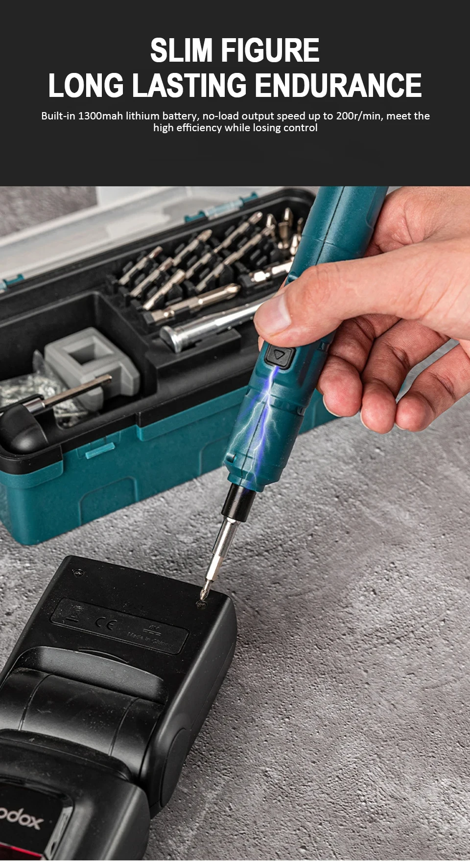 Mini Wireless Electric Screwdriver Set Cordless USB Rechargeable Screwdriver 3.6V 200r/Min Home Electric Drill - Image 19