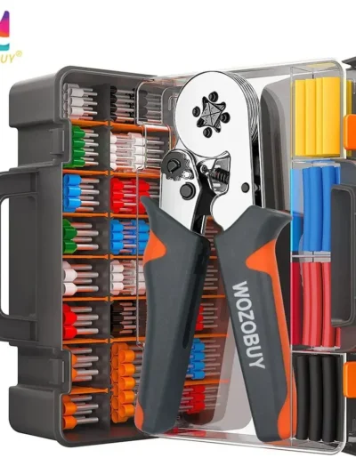 Ferrule Sleeves Terminal Crimping Tools Mini Electrical Pliers HSC8 6-4/6-6(0.25-10mm²/0.25-6mm²) Wire Connection Repair Clamp