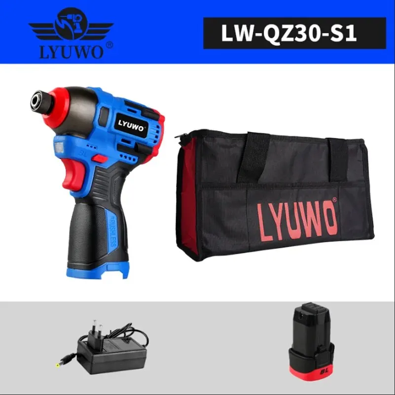 LYUWO Brushless 16V Electric Screwdriver With a Large Torque Of 160N. M, Impact Type Cordless Drill, Household Multi-functiona - Image 9