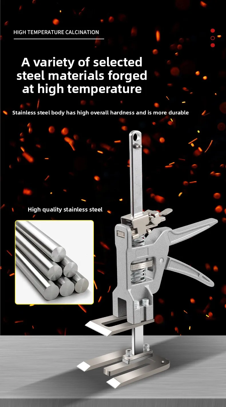 Hand Lifting Tool Set Labor-Saving Arm Jack Door Panel Drywall Board Lifter Lifting Cabinet Tile Height Adjuster Elevator Tool - Image 11