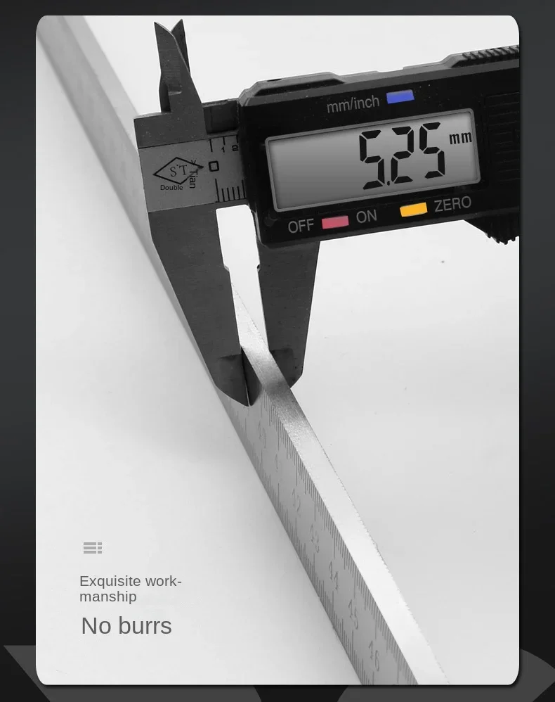 Engineered for Emergencies: 50cm Stainless Steel Ruler with Hardened Tip for Measurement & Window-Breaking - Image 13