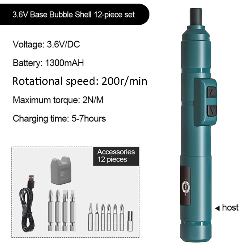 Mini Wireless Electric Screwdriver Set Cordless USB Rechargeable Screwdriver 3.6V 200r/Min Home Electric Drill - Image 11