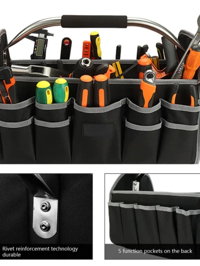 Carpenter Tool kit Large Capacity Tool Bag Hardware Organizer Crossbody Belt Men Travel Bag Handbag Backpack Spanner Electrician