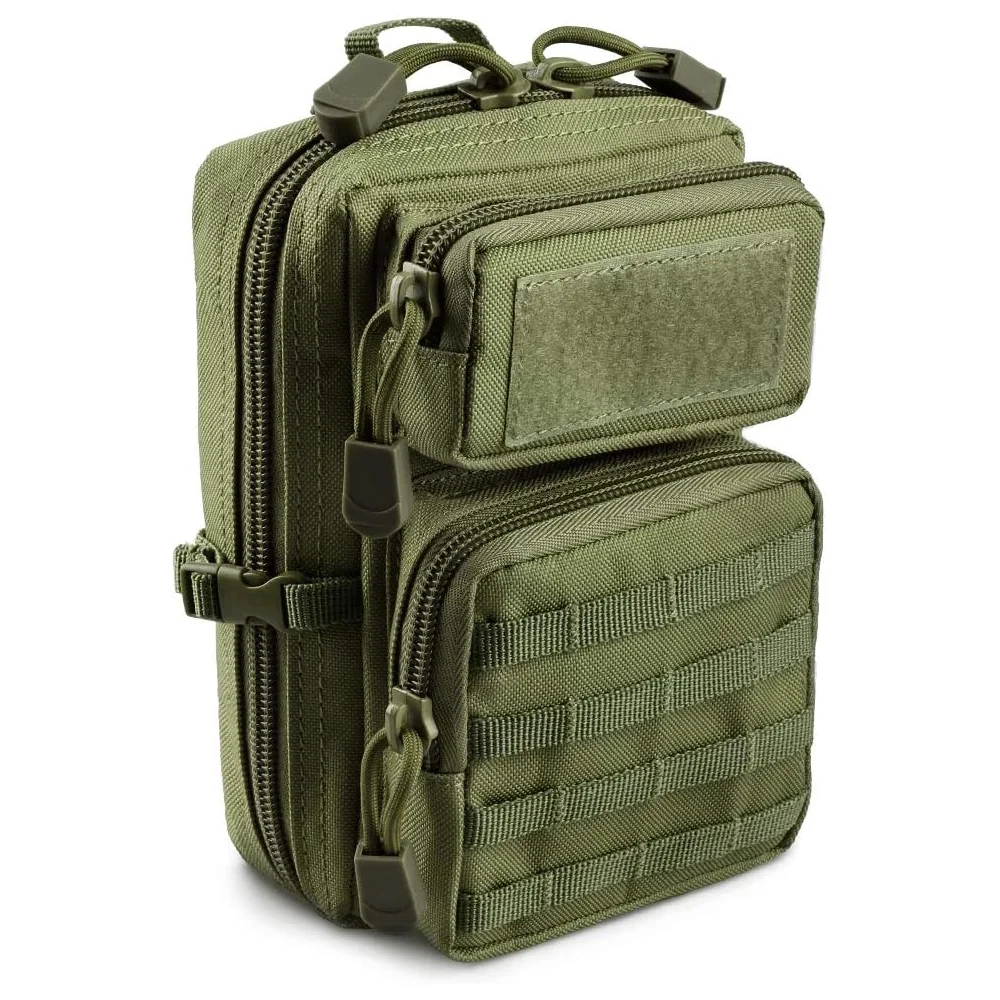 Tactical Molle Utility Pouch, EDC Tool Pouch Tactical Phone Pouches Mini Waist Pouches Medical EDC IFAK Pack Mini Design - Image 8