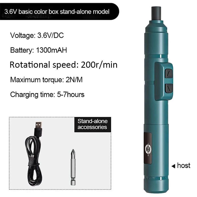 Mini Wireless Electric Screwdriver Set Cordless USB Rechargeable Screwdriver 3.6V 200r/Min Home Electric Drill - Image 9