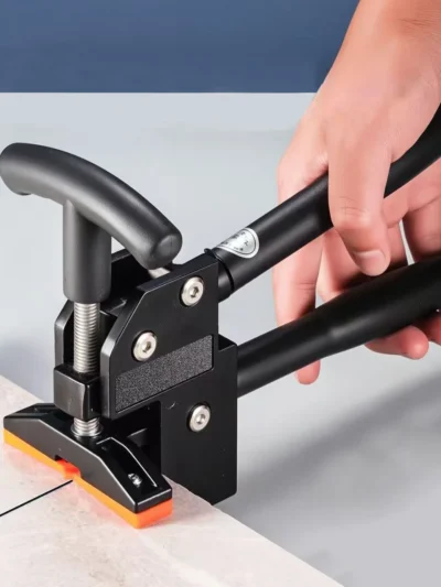 Heavy Duty Tile Breaking Pliers Manual Tile Cutter Aluminum Construction Rubber Coated Handles for Home Renovation Projects