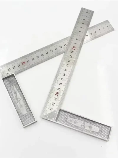 250/300mm Aluminum Handle with Stainless Steel Scale Right Measuring Angle Square Ruler