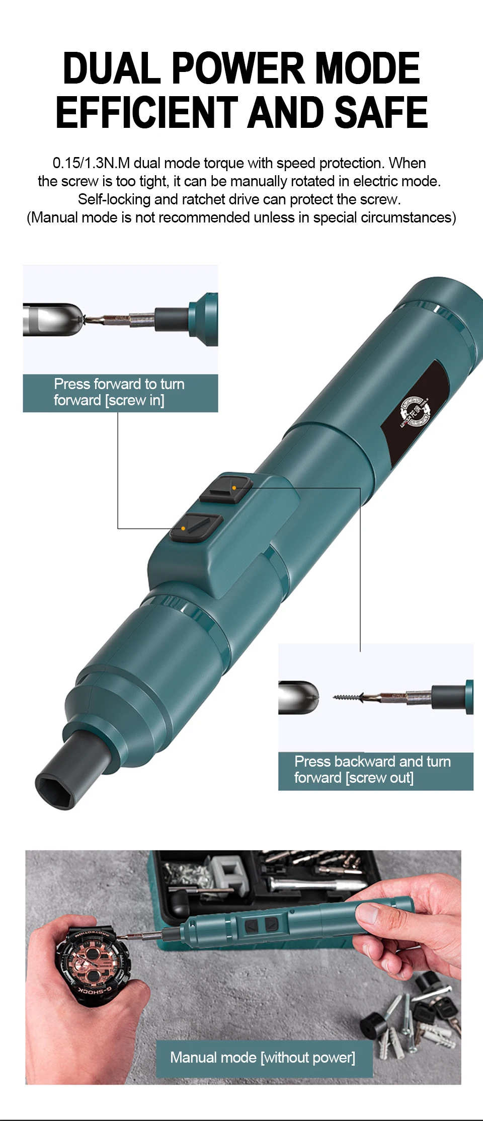 Mini Wireless Electric Screwdriver Set Cordless USB Rechargeable Screwdriver 3.6V 200r/Min Home Electric Drill - Image 18