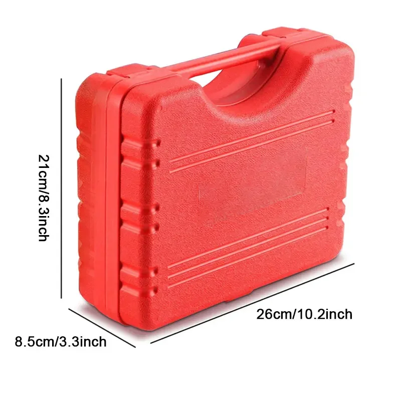 2 in 1 Manual Vacuum Pressure Pump Brake Fluid Drain Kit Vacuum Pistol Pump Tester Kit Portable Durable Aluminum Vacuum Gauge - Image 19