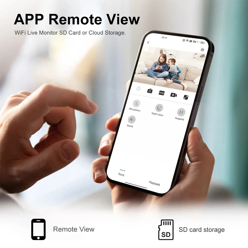 Mini Camera 1080P HD WiFi Wireless Camera Video Recorder Home Security Surveillance Motion Detection P2P Camcorder Remote View - Image 16