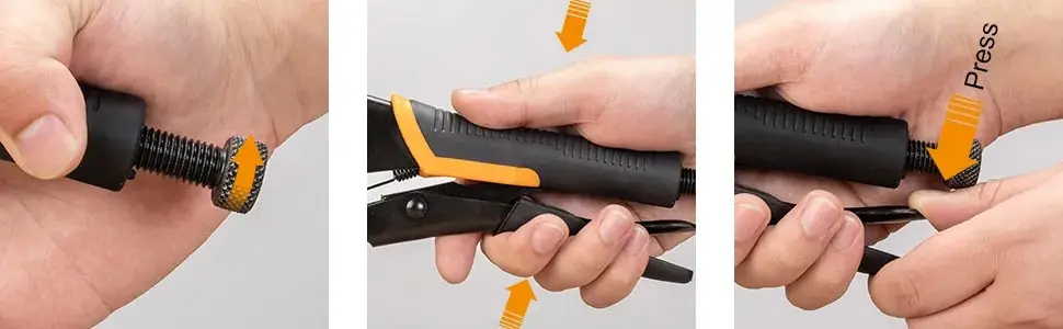 TOLESA 6" C Clamp 3PCS Metal Face Clamp Locking Plier with Flat Swivel Pads for Woodworking Pocket Hole Joinery Cabinet Carpentr - Image 10