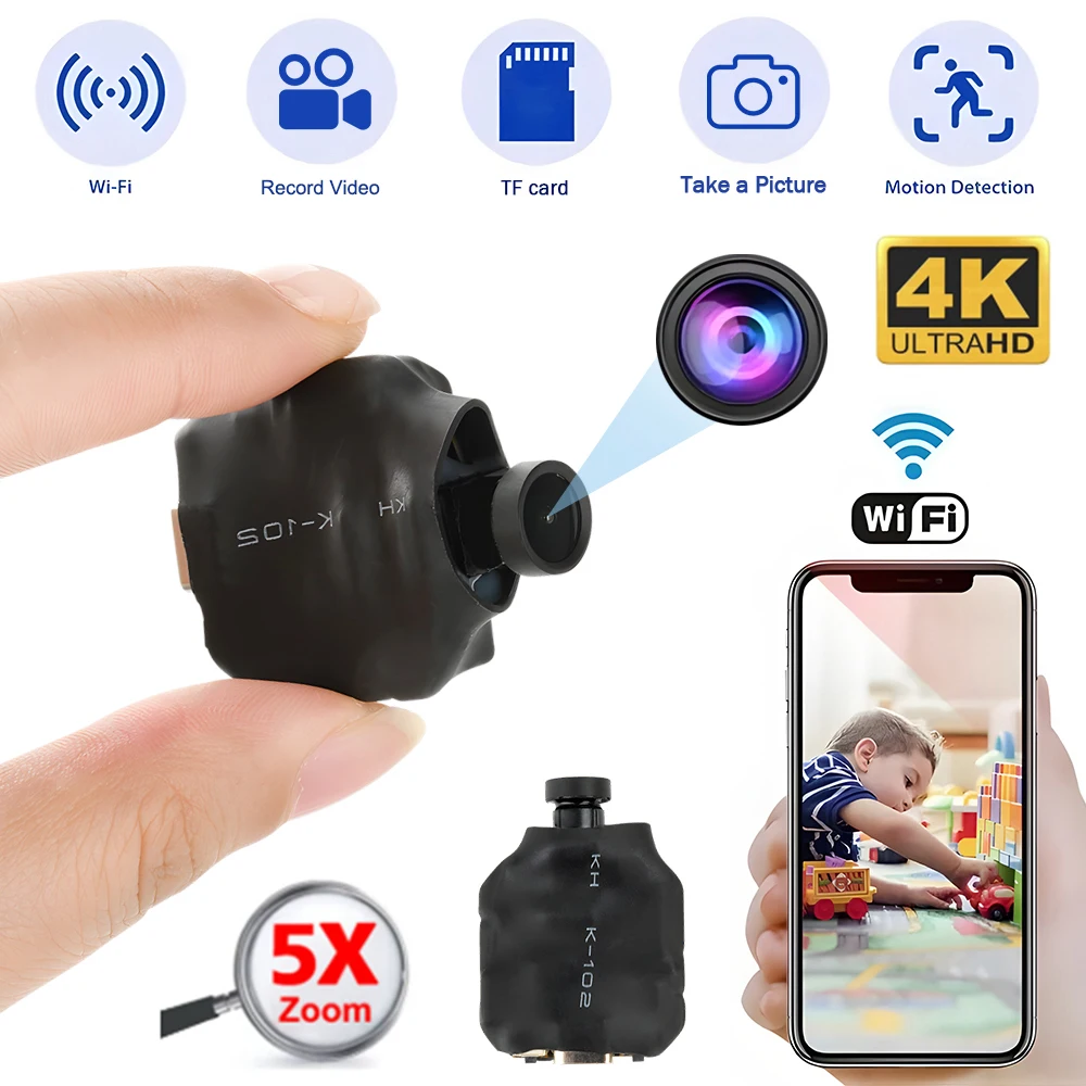 Mini Camera 1080P HD DIY Cam Module WiFi Remote Monitoring Motion Detection Home Security Surveillance Camcorder Video Recorder - Image 10