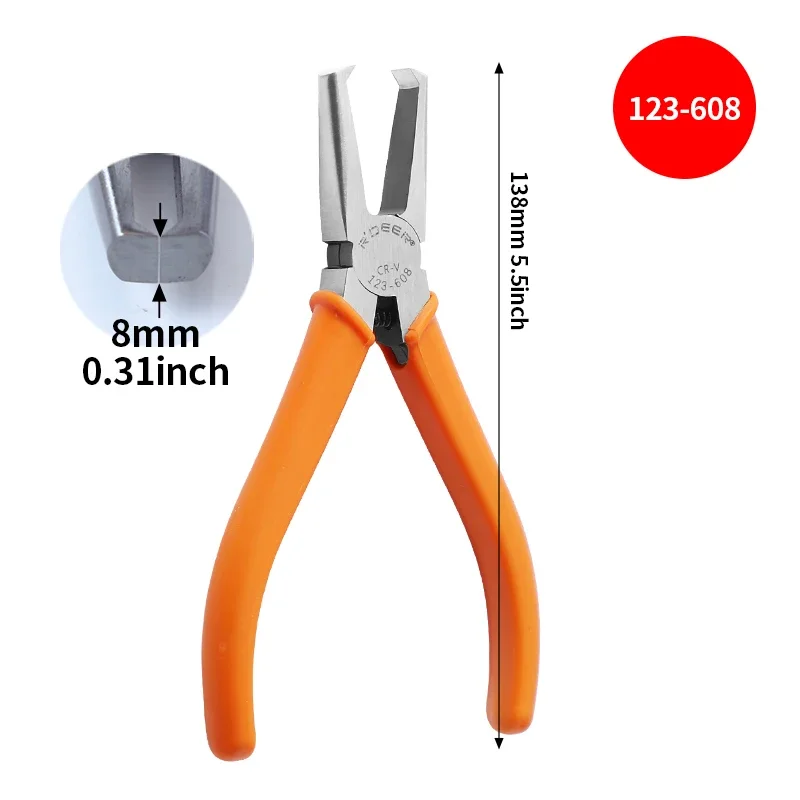 Hand Tool 90-Degree Flush Cutters, CR-V Steel | Precision Sprue & Burr Trimmer for Plastic/Models | 4/6/8/10mm Capacity - Image 17