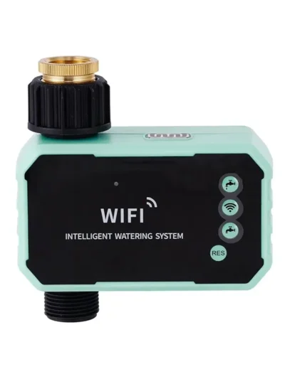 ABKY-Smart Automatic For Garden Tap Valve Controller WIFI Solar Irrigation Timing System 3/4" Thread