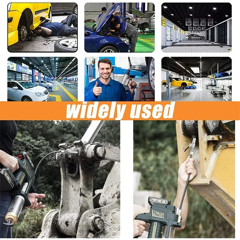 10000PSI Grease Gun Coupler Oil Pump Quick Release Grease Nozzle Injector Lubricating Oil Grease Gun Car Auto Repair Tool - Image 9