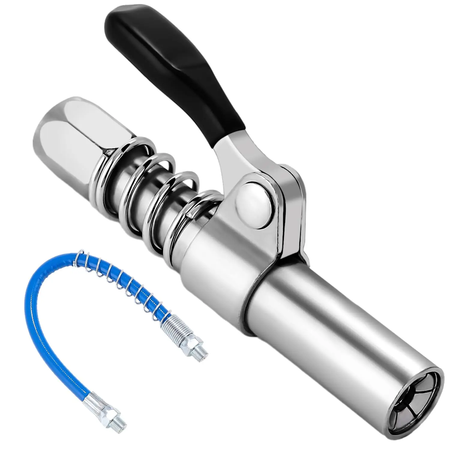 10000PSI Grease Gun Coupler Oil Pump Quick Release Grease Nozzle Injector Lubricating Oil Grease Gun Car Auto Repair Tool - Image 7