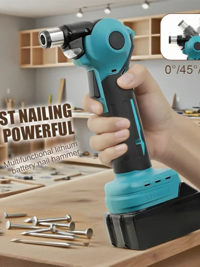 Electric Nail Hammer Portable Woodworking Nail Hammer Screwdriver Machine Rechargeable Straight Nailer Electric Nail Gun