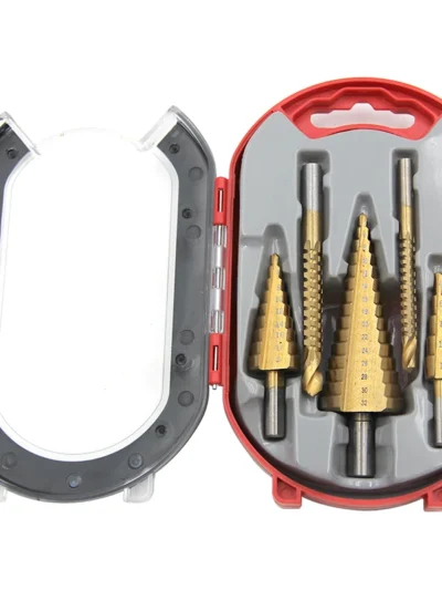 4-12/4-20/4-32mm triangular handle straight groove ladder drill 3/6/8 saw drill 6pc hole punching worker Assembly set