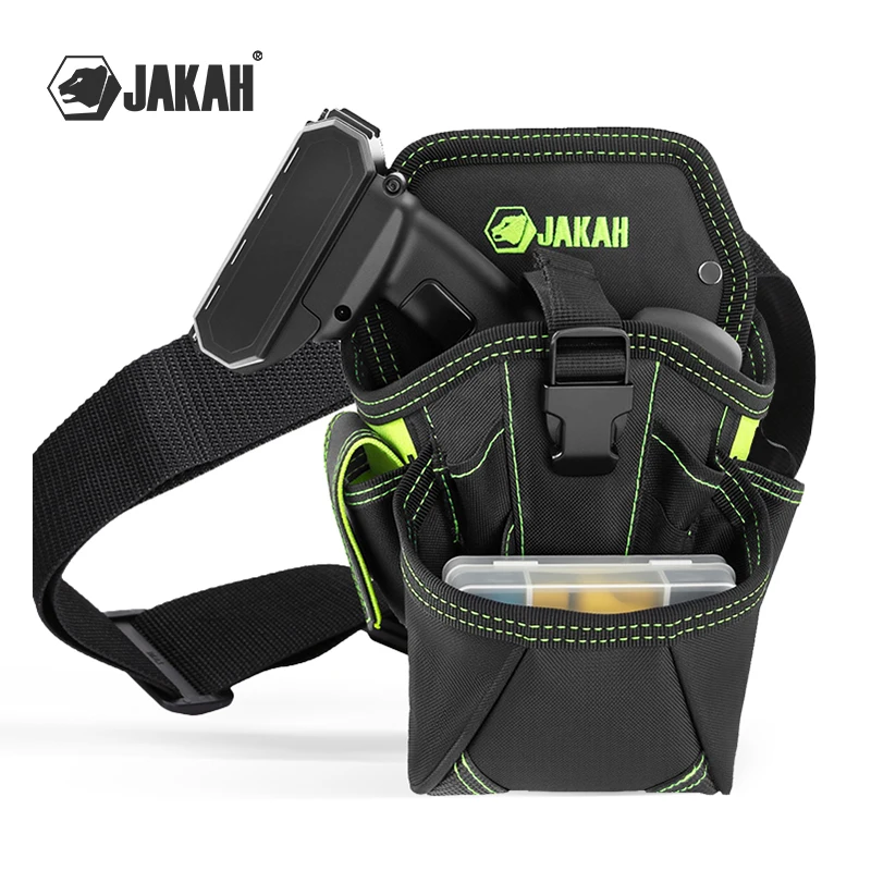 JAKAH Durable Large Compartment Electrician Tool Bag Waist Tool Belt BagElectrician Pouch HL060 - Image 3