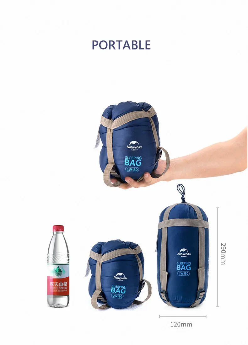 Naturehike Sleeping Bag Ultralight Waterproof Cotton Sleeping Bag Nature Hike Summer Hiking Camping Tent Sleeping Bag - Image 24