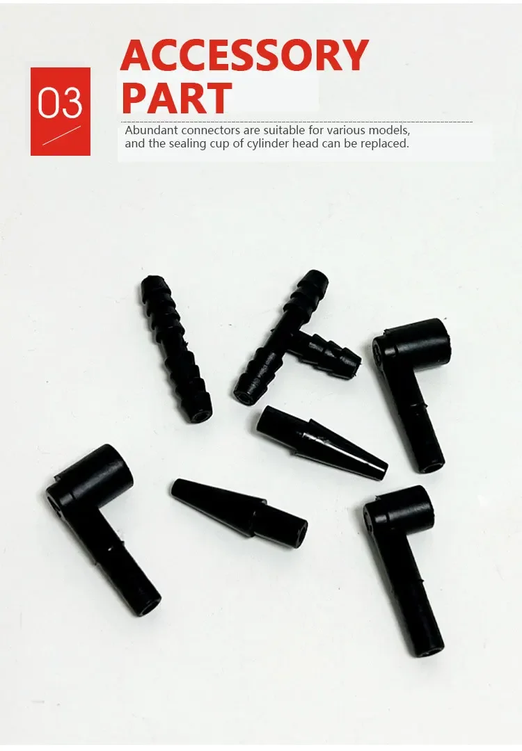 2 in 1 Manual Vacuum Pressure Pump Brake Fluid Drain Kit Vacuum Pistol Pump Tester Kit Portable Durable Aluminum Vacuum Gauge - Image 14