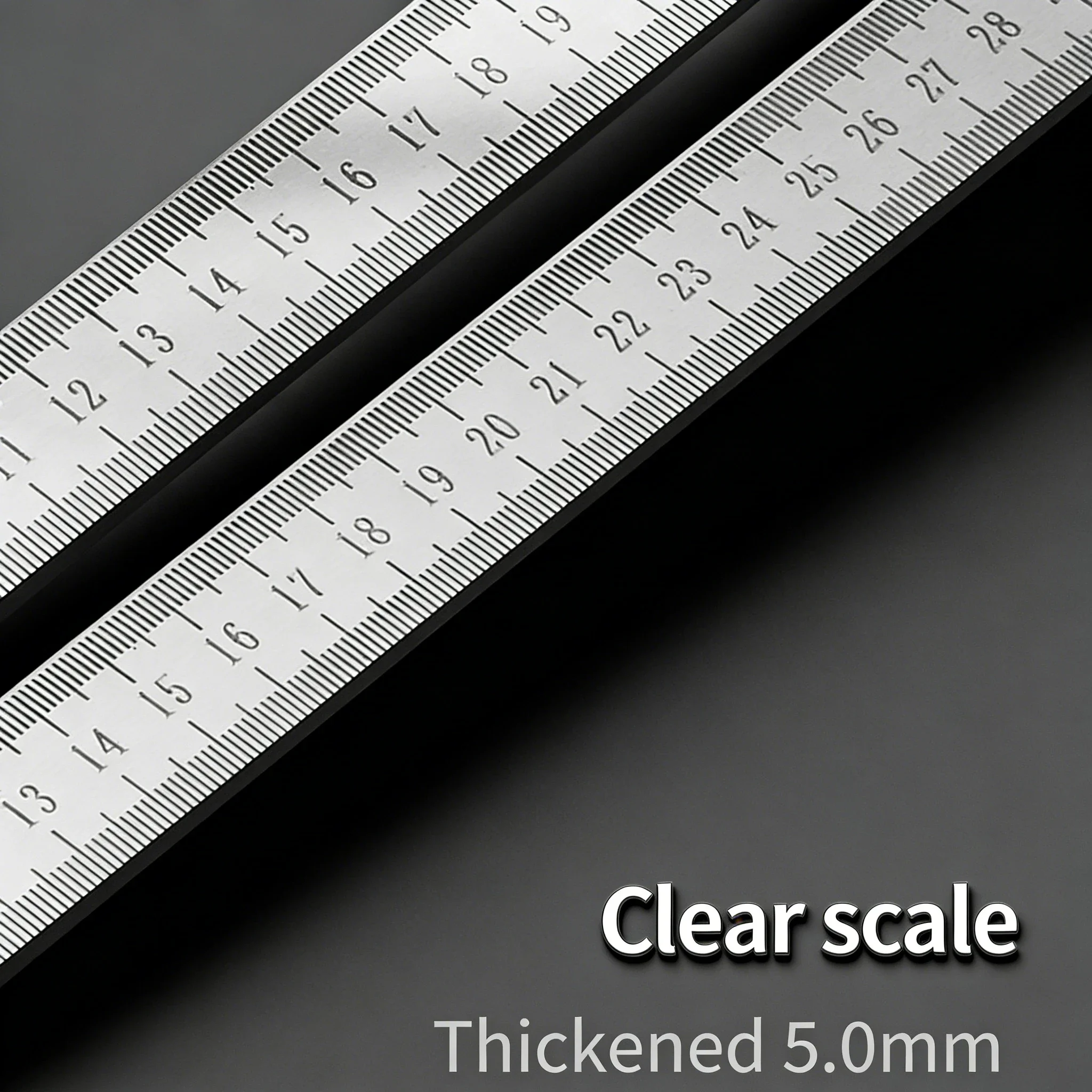 Engineered for Emergencies: 50cm Stainless Steel Ruler with Hardened Tip for Measurement & Window-Breaking - Image 6