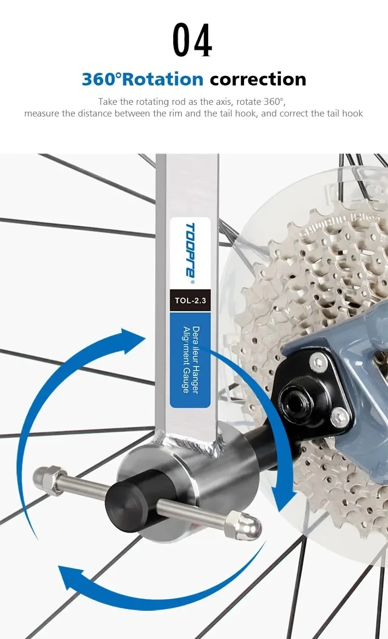 TOOPRE Bicycle Derailleur Hanger Alignment Gauge Professional Tool Measure Straighten Dropout Repair Tools For MTB Road Bike - Image 28