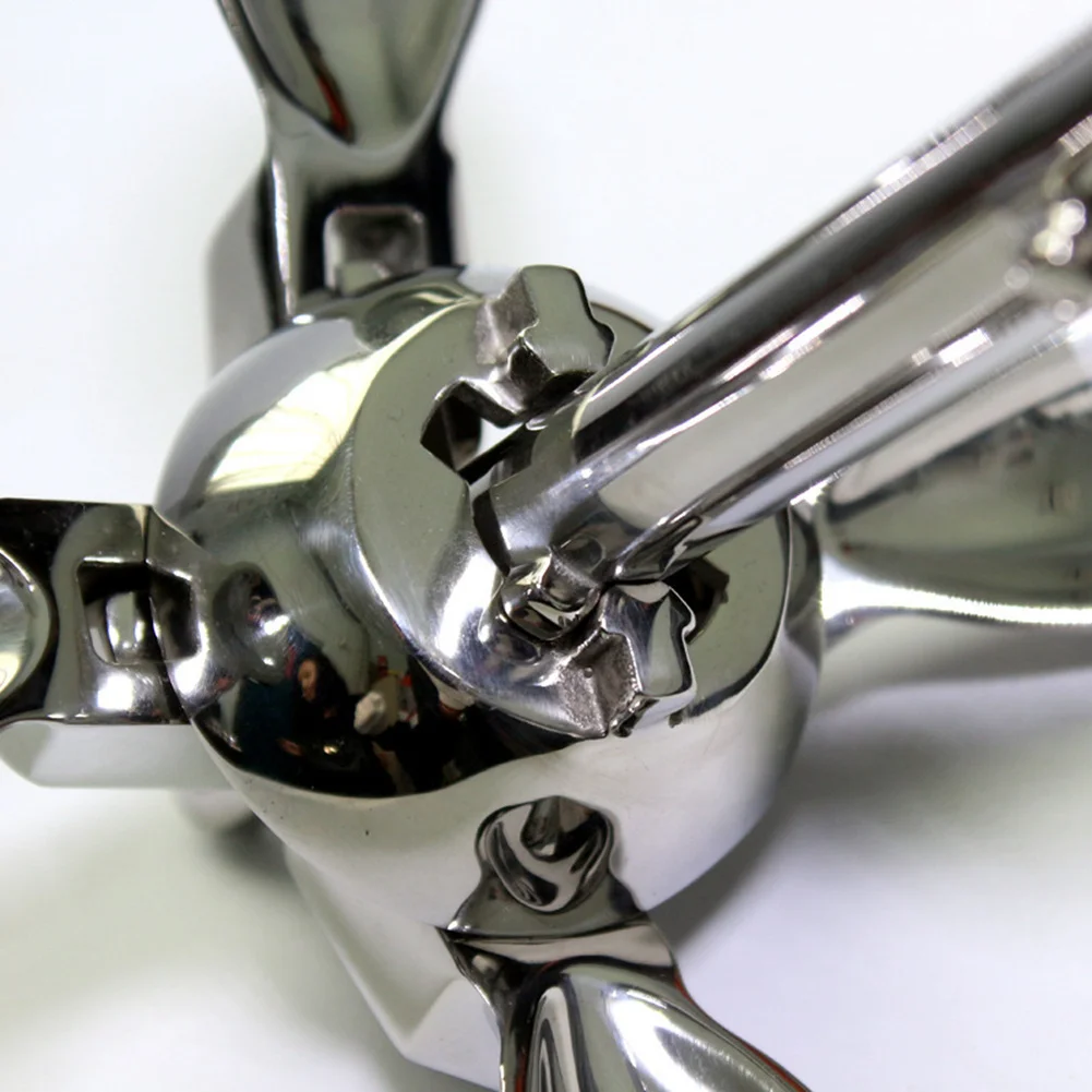 Inflatable Boat 316 Stainless Steel Iron Metal Anchor for Boat Kayak Dinghy Raft Fishing Boat Kayak 0.7Kg - Image 4