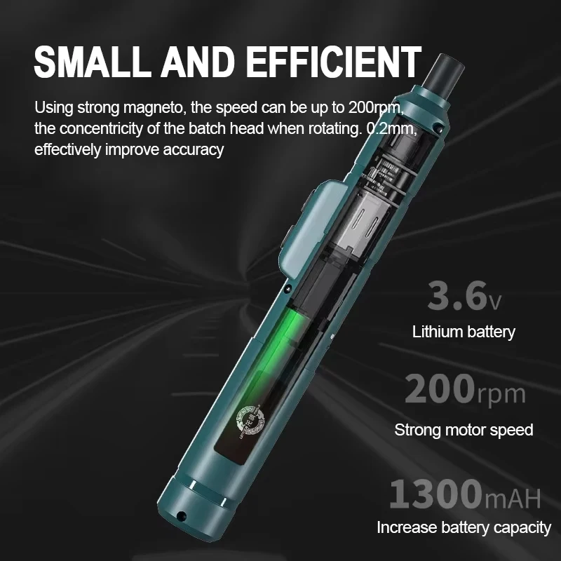 Mini Wireless Electric Screwdriver Set Cordless USB Rechargeable Screwdriver 3.6V 200r/Min Home Electric Drill - Image 3