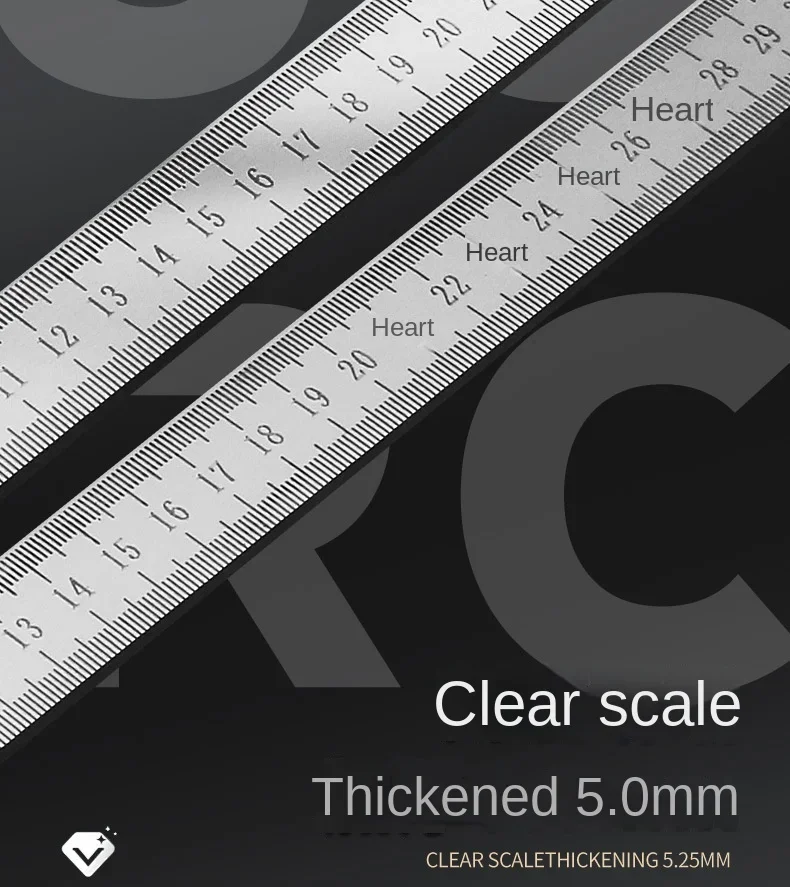 Engineered for Emergencies: 50cm Stainless Steel Ruler with Hardened Tip for Measurement & Window-Breaking - Image 12