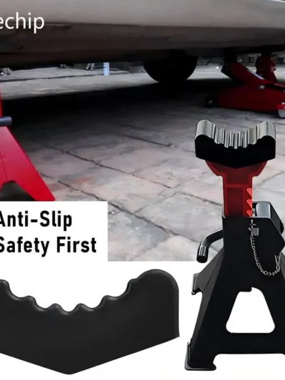 2pcs Car Slotted Lift Jack Stand Rubber Pad Floor Adapter Rail Grip Repair Pads 6ton Pinch Lifting Universal Tools Frame Safety