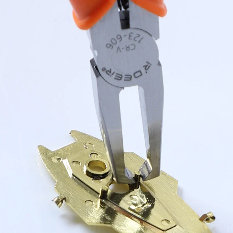 Hand Tool 90-Degree Flush Cutters, CR-V Steel | Precision Sprue & Burr Trimmer for Plastic/Models | 4/6/8/10mm Capacity - Image 12