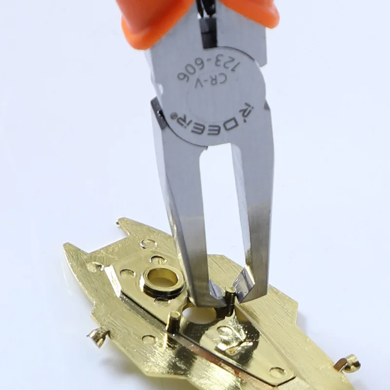 Hand Tool 90-Degree Flush Cutters, CR-V Steel | Precision Sprue & Burr Trimmer for Plastic/Models | 4/6/8/10mm Capacity - Image 6