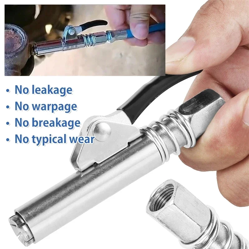 10000PSI Grease Gun Coupler Oil Pump Quick Release Grease Nozzle Injector Lubricating Oil Grease Gun Car Auto Repair Tool - Image 13