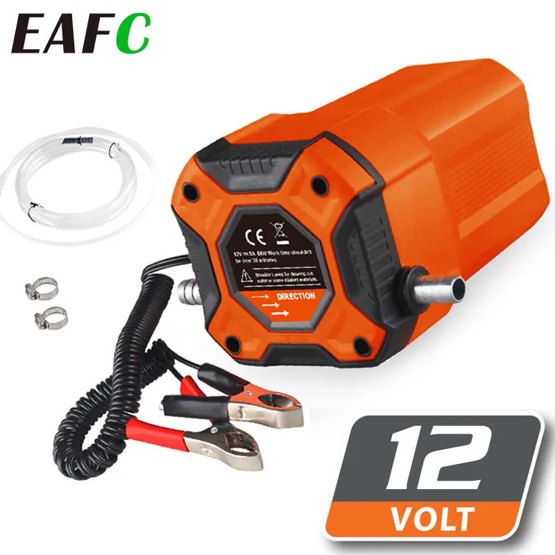 EAFC 12V Electric Car Oil Suction Pump 60W Fuel Delivery Engine Oil Crude Oil Fluid Suction Pump