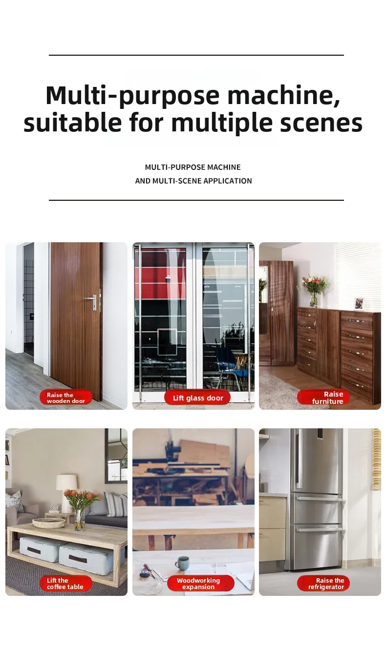 Hand Lifting Tool Set Labor-Saving Arm Jack Door Panel Drywall Board Lifter Lifting Cabinet Tile Height Adjuster Elevator Tool - Image 10