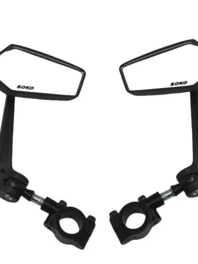 Universal Bike Handlebar Mirrors Motorcycle Rear View Mirror HD Wide Angle & 360° Rotating Back Sight Rearview Motorcycle Mirror