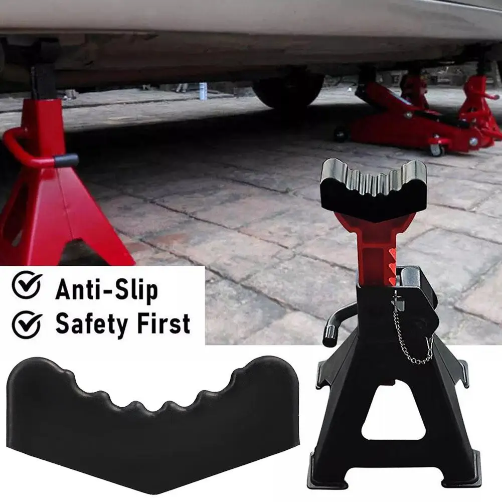 2pcs Car Slotted Lift Jack Stand Rubber Pad Floor Adapter Rail Grip Repair Pads 6ton Pinch Lifting Universal Tools Frame Safety - Image 6