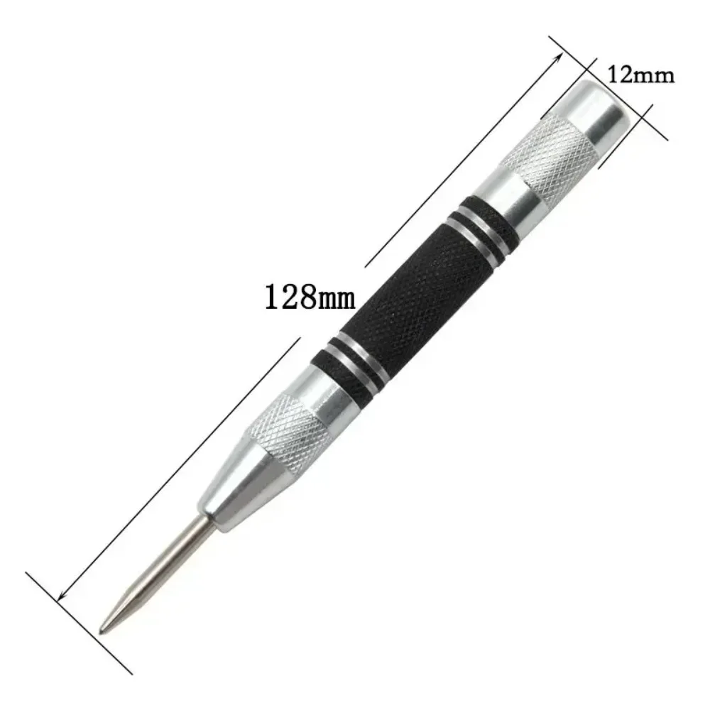 2pc Spring Type Glass Striker Automatic Center Punch Locator Window Breaker Centering Punch Tool - Image 2
