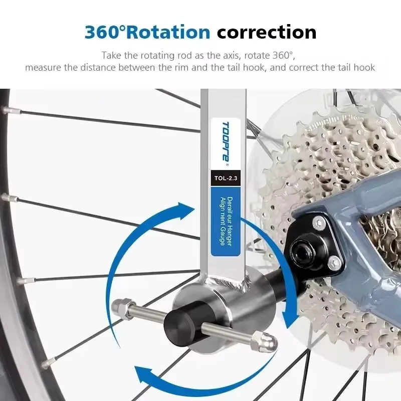 TOOPRE Bicycle Derailleur Hanger Alignment Gauge Professional Tool Measure Straighten Dropout Repair Tools For MTB Road Bike - Image 4