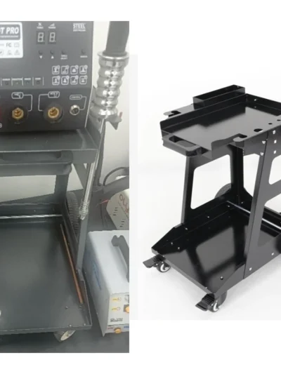 4-Wheel Welding Machine Tool Trolley with Handle ,Sheet Metal Repair Tool Cart, Auto Repair Workshop Multi-layer Toolbox