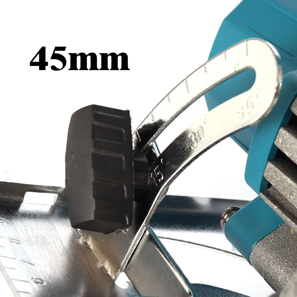 Brushless 5 Inch 125mm Electric Circular Saw Cordless 0-45° Adjustbale Woodworking Cutting Power Tool For Makita 18V Battery - Image 8