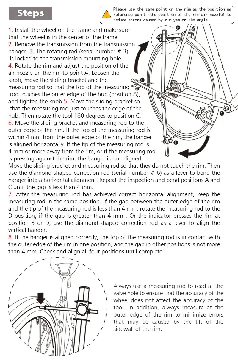TOOPRE Bicycle Derailleur Hanger Alignment Gauge Professional Tool Measure Straighten Dropout Repair Tools For MTB Road Bike - Image 18