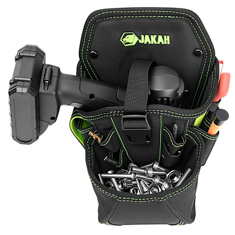 JAKAH Durable Large Compartment Electrician Tool Bag Waist Tool Belt BagElectrician Pouch HL060 - Image 2